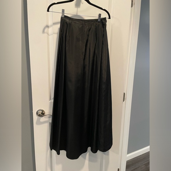 Vintage Scott McClintock Millennium 2000 BLACK Acetate MAXI SKIRT - Picture 3 of 13